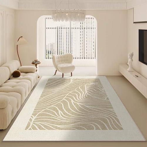 YANQSHM Teppich Wohnzimmer Modern 160×230cm Waschbarer Anti Rutsch Teppich Wohnzimmer Beige Kurzflor Großer Lounge Rugs Schlafzimmer Esszimmer Büro 160 × 230 cm YANQSHM Teppich Wohnzimmer Modern 160×230cm Waschbarer Anti Rutsch Teppich Wohnzimmer Beige Kurzflor Großer Lounge Rugs Schlafzimmer Esszimmer Büro 160 × 230 cm von YANQSHM