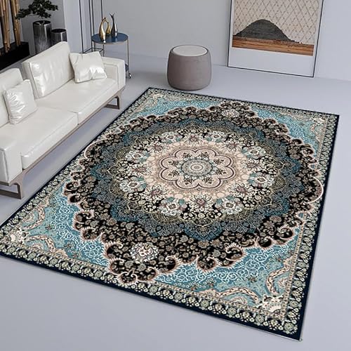 YANQSHM Teppiche Wohnzimmer 160x230cm Teppiche Schlafzimmer Vintage Boho Teppich Wohnzimmer Weicher Kurzflor Traditionelle Rugs Küche Esszimmer Flur Leicht Zu Reinigen Königsblau 160 cm X 230 cm YANQSHM Teppiche Wohnzimmer 160x230cm Teppiche Schlafzimmer Vintage Boho Teppich Wohnzimmer Weicher Kurzflor Traditionelle Rugs Küche Esszimmer Flur Leicht Zu Reinigen Königsblau 160 cm X 230 cm von YANQSHM