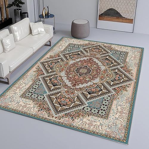YANQSHM Teppiche Wohnzimmer 90x150cm Teppiche Schlafzimmer Vintage Boho Teppich Wohnzimmer Weicher Kurzflor Traditionelle Rugs Küche Esszimmer Flur Leicht Zu Reinigen Beige 90 cm X 150 cm YANQSHM Teppiche Wohnzimmer 90x150cm Teppiche Schlafzimmer Vintage Boho Teppich Wohnzimmer Weicher Kurzflor Traditionelle Rugs Küche Esszimmer Flur Leicht Zu Reinigen Beige 90 cm X 150 cm von YANQSHM