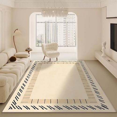 YANQSHM Wohnzimmerteppich 50x80cm Beigefarbener Abstrakter Teppich Im Modernen Stil Waschbarer Teppiche Groß rutschfest Weich Kunstwolle Das Wohnzimmer Leicht Zu Reinigen 50 X 80 cm YANQSHM Wohnzimmerteppich 50x80cm Beigefarbener Abstrakter Teppich Im Modernen Stil Waschbarer Teppiche Groß rutschfest Weich Kunstwolle Das Wohnzimmer Leicht Zu Reinigen 50 X 80 cm von YANQSHM