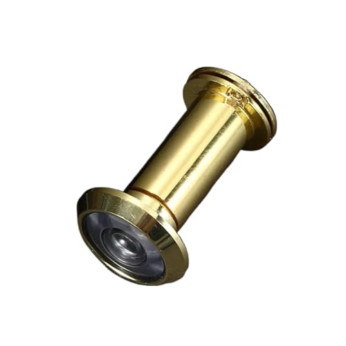 TüRspion 1PC Cat Eye Hotel Holztür und Fenster Zubehör Universal mit hinterer Abdeckung Tür Auge einstellbar TüRspion Ohne Bohren(Golden) von YANSHUYU