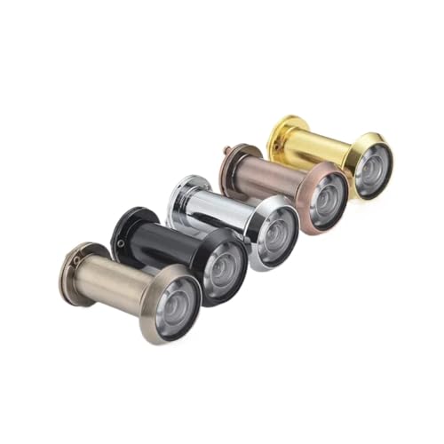 TüRspion 200 Grad Weitwinkel-Türspion 26mm Objektiv mit Abdeckung Metall Cat Eye for Home Hotel TüRspion Ohne Bohren(14mm black 47-73mm) von YANSHUYU