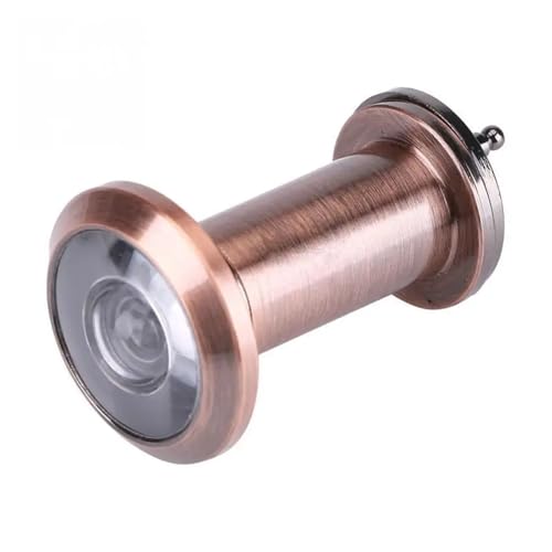 TüRspion Einstellbare Weitwinkel Tür Viewer Guckloch for Den Heimgebrauch Tür Umfang Hardware TüRspion Ohne Bohren(Red Bronze) von YANSHUYU