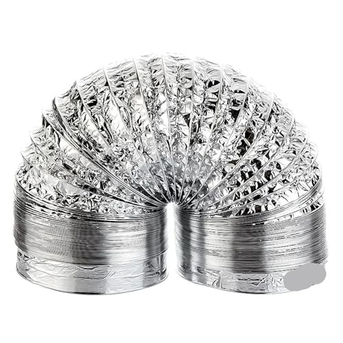 YANSHUYU Abluftschlauch 80-200mm Luft Belüftung Schlauch Flexible Abgas Kanal for Bad Küche System Vent Rohr Zubehör LüFtungsschlauch(16cmX1.5M) von YANSHUYU