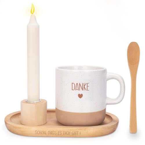 Dankeschön Geschenke Set Geburtstagsgeschenk für Frauen Männer Beinhaltet Holztablett Tasse Kerze Löffel Kerzenständer Personalisierte Geschenke für Mama Hebamme Kollegen Freunde Dankeschön Geschenke Set Geburtstagsgeschenk für Frauen Männer Beinhaltet Holztablett Tasse Kerze Löffel Kerzenständer Personalisierte Geschenke für Mama Hebamme Kollegen Freunde von YANSYUN