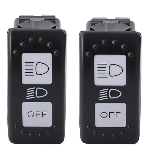 YANTUML Scheinwerferschalter Blaues Licht für Can Am Defender HD10 Max HD10 Maverick X3 Turbo Sport Trail ABS-Kunststoff 20 AMP Schalter #710004492 (Color : 2 Pcs) von YANTUML