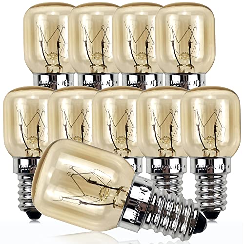 YANUODA Ofenbirne 25W 300 ° C Kleine Edison-Schraube E14 Nickel Salzlampe Birne Pygmäenlampe (10) von YANUODA