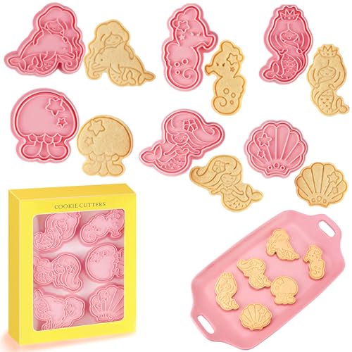 YANXINKE 6 Stück Meerjungfrau Keksausstecher, Cartoon Keksform Meerjungfrau, Meerjungfrau Ausstechformen, Meerjungfrau Plastik Plätzchen Ausstecher 3D Cookies Cutter,Keksausstecher für Kinder YANXINKE 6 Stück Meerjungfrau Keksausstecher, Cartoon Keksform Meerjungfrau, Meerjungfrau Ausstechformen, Meerjungfrau Plastik Plätzchen Ausstecher 3D Cookies Cutter,Keksausstecher für Kinder von YANXINKE