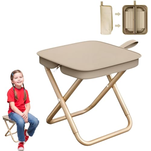 YANXINKE Mini Klapphocker und Leichter, Mini Outdoor Camping Klappstühle, Leichter Klapphocker, Tragbarer Klapphocker, Camping Hocker, Tragbarer Stuhl Faltbar für Reisen, Leicht Sitz Falthocker von YANXINKE