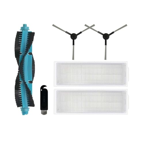 Zubehör Kompatibel Mit Proscenic M6 Pro Roboter-staubsauger Teil Haupt Seite Bürste Hepa-Filter Wisch Tuch Pad Ersatz Ersatzteile(Set - 2) von YANXIR