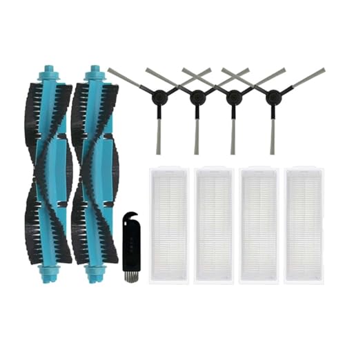 Zubehör Kompatibel Mit Proscenic M6 Pro Roboter-staubsauger Teil Haupt Seite Bürste Hepa-Filter Wisch Tuch Pad Ersatz Ersatzteile(Set - 4) von YANXIR