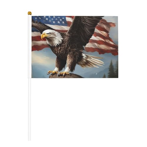 Adler mit amerikanischer Flagge, handlicher Fahnenmast, tragbare Flaggen, Dekoration, Veranstaltungen, vielseitige Verwendung, Gruppenaktivitäten Adler mit amerikanischer Flagge, handlicher Fahnenmast, tragbare Flaggen, Dekoration, Veranstaltungen, vielseitige Verwendung, Gruppenaktivitäten von YANYU