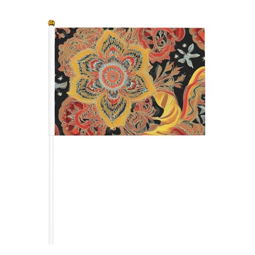 Afrikanischer Textil-Patchwork-Druck, handlicher Fahnenmast, tragbare Flaggen, Dekoration, Veranstaltungen, vielseitige Verwendung, Gruppenaktivitäten von YANYU