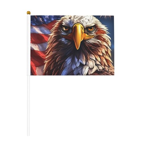 Amerikanischer Weißkopfseeadler, Handflaggenmast, tragbare Flaggen, Dekoration, Veranstaltungen, vielseitige Verwendung, Gruppenaktivitäten von YANYU