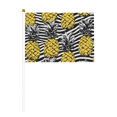 Ananas mit schwarz gestreiftem Druck, handlicher Fahnenmast, tragbare Flaggen, Dekoration, Veranstaltungen, vielseitige Verwendung, Gruppenaktivitäten Ananas mit schwarz gestreiftem Druck, handlicher Fahnenmast, tragbare Flaggen, Dekoration, Veranstaltungen, vielseitige Verwendung, Gruppenaktivitäten von YANYU