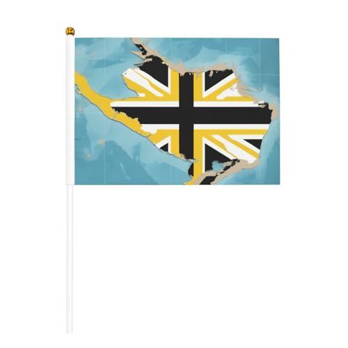 Bahamas-Flaggenkarte mit drei Farben, Hand-Fahnenmast, tragbare Flaggen, Dekoration, Veranstaltungen, vielseitige Verwendung, Gruppenaktivitäten von YANYU