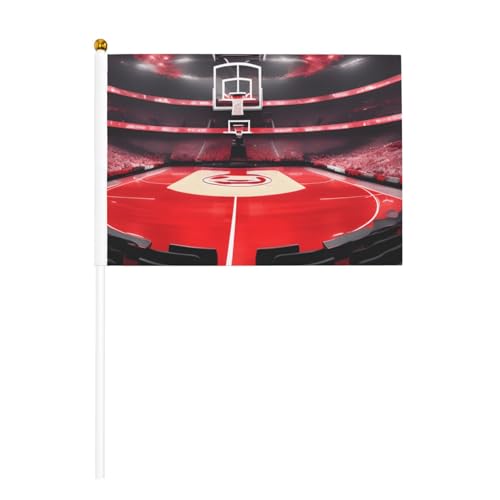 Basketball-Arenen-Druck, Hand-Fahnenmast, tragbare Flaggen, Dekoration, Veranstaltungen, vielseitige Verwendung, Gruppenaktivitäten von YANYU