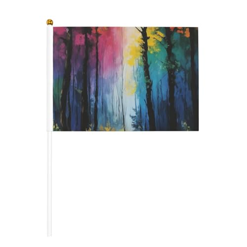 Baum-Kunstdruck, handlicher Fahnenmast, tragbare Flaggen, Dekoration, Veranstaltungen, vielseitige Verwendung, Gruppenaktivitäten von YANYU