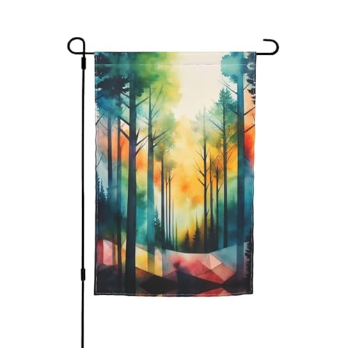 Baum-Kunstdruck für jeden Anlass, Gartenflagge, Ganzjahresflagge, Gartenflagge, Hofdekoration für Terrassen von YANYU