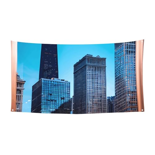 Chicago Reflectprint Festliche Party Banner Dekoration Karneval Halloween Indoor und Outdoor Jubiläum von YANYU