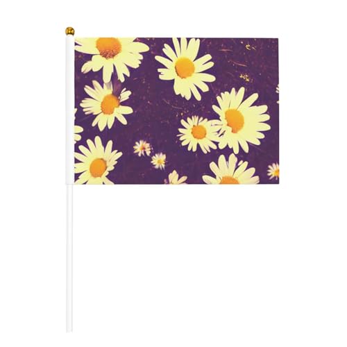 Daisy Fahnenstock mit violettem Blumenmuster, tragbar, Dekoration für Veranstaltungen, vielseitige Verwendung, Gruppenaktivitäten Daisy Fahnenstock mit violettem Blumenmuster, tragbar, Dekoration für Veranstaltungen, vielseitige Verwendung, Gruppenaktivitäten von YANYU