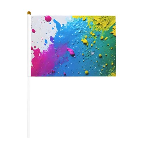 Farbspritzer-Hintergrund, Druck, Hand-Fahnenmast, tragbare Flaggen, Dekoration, Veranstaltungen, vielseitige Verwendung, Gruppenaktivitäten Farbspritzer-Hintergrund, Druck, Hand-Fahnenmast, tragbare Flaggen, Dekoration, Veranstaltungen, vielseitige Verwendung, Gruppenaktivitäten von YANYU