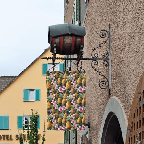 Flagge mit tropischen Pflanzen und Papageien, für jeden Anlass, Gartenflagge, Ganzjahresflagge, Outdoor-Flagge, Hofdekoration für Terrassen Flagge mit tropischen Pflanzen und Papageien, für jeden Anlass, Gartenflagge, Ganzjahresflagge, Outdoor-Flagge, Hofdekoration für Terrassen von YANYU
