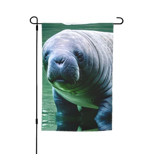 Gartenflagge, Seekuh, für jeden Anlass, Gartenflagge für alle Jahreszeiten, Gartenflagge, Outdoor-Flagge, Dekoration für Hof von YANYU