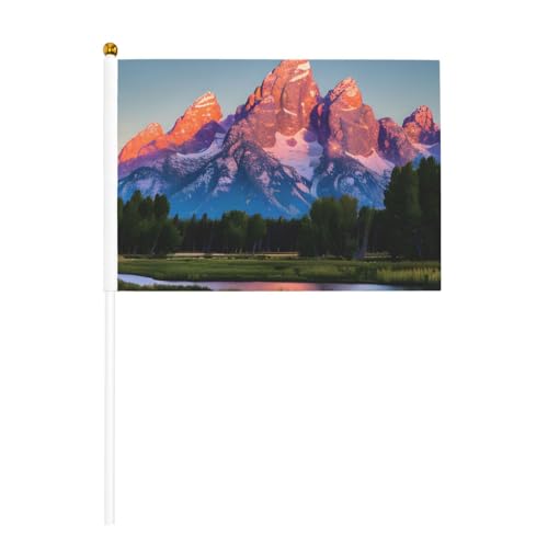 Grand Teton Nationalpark-Druck, Hand-Fahnenmast, tragbare Flaggen, Dekoration, Veranstaltungen, vielseitige Verwendung, Gruppenaktivitäten von YANYU