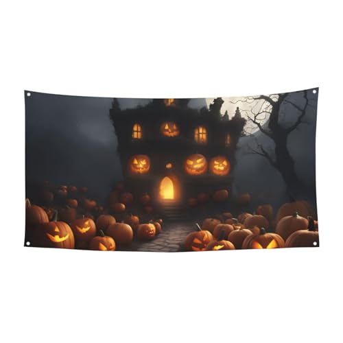 Halloween Kürbis Abdruck Festliche Party Banner Dekoration Karneval Halloween Indoor und Outdoor Jubiläum Halloween Kürbis Abdruck Festliche Party Banner Dekoration Karneval Halloween Indoor und Outdoor Jubiläum von YANYU
