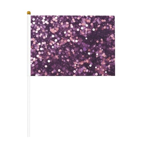 Handflaggenmast mit Glitzermuster, tragbare Flaggen, Dekoration, Veranstaltungen, vielseitige Verwendung, Gruppenaktivitäten Handflaggenmast mit Glitzermuster, tragbare Flaggen, Dekoration, Veranstaltungen, vielseitige Verwendung, Gruppenaktivitäten von YANYU