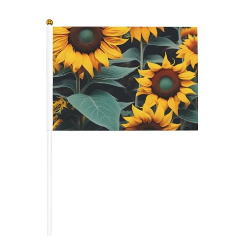 Handflaggenmast mit Sonnenblumen-Motiv, tragbar, Dekoration, Veranstaltungen, vielseitige Verwendung, Gruppenaktivitäten Handflaggenmast mit Sonnenblumen-Motiv, tragbar, Dekoration, Veranstaltungen, vielseitige Verwendung, Gruppenaktivitäten von YANYU
