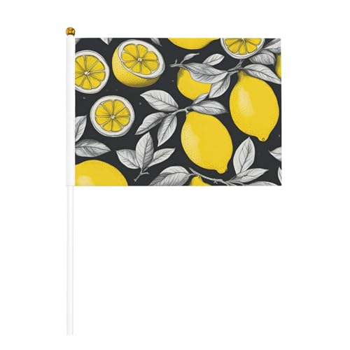 Handflaggenmast mit Zitronenfrucht-Muster, tragbar, Dekoration, Veranstaltungen, vielseitige Verwendung, Gruppenaktivitäten Handflaggenmast mit Zitronenfrucht-Muster, tragbar, Dekoration, Veranstaltungen, vielseitige Verwendung, Gruppenaktivitäten von YANYU