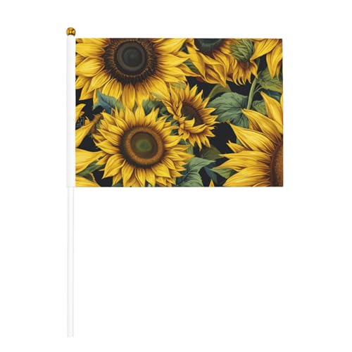Handflaggenmast mit schönem Sonnenblumendruck, tragbare Flaggen, Dekoration, Veranstaltungen, vielseitige Verwendung, Gruppenaktivitäten Handflaggenmast mit schönem Sonnenblumendruck, tragbare Flaggen, Dekoration, Veranstaltungen, vielseitige Verwendung, Gruppenaktivitäten von YANYU