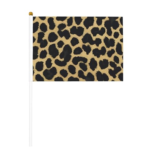 Handflaggenmast mit schwarzem Leopardenmuster, tragbare Flaggen, Dekoration, Veranstaltungen, vielseitige Verwendung, Gruppenaktivitäten Handflaggenmast mit schwarzem Leopardenmuster, tragbare Flaggen, Dekoration, Veranstaltungen, vielseitige Verwendung, Gruppenaktivitäten von YANYU