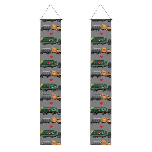 "I Love Garbage Trucks"-Druck, praktische Aufbewahrung, Pflege, Banner, Hintergrunddesign, speziell für Feiern "I Love Garbage Trucks"-Druck, praktische Aufbewahrung, Pflege, Banner, Hintergrunddesign, speziell für Feiern von YANYU