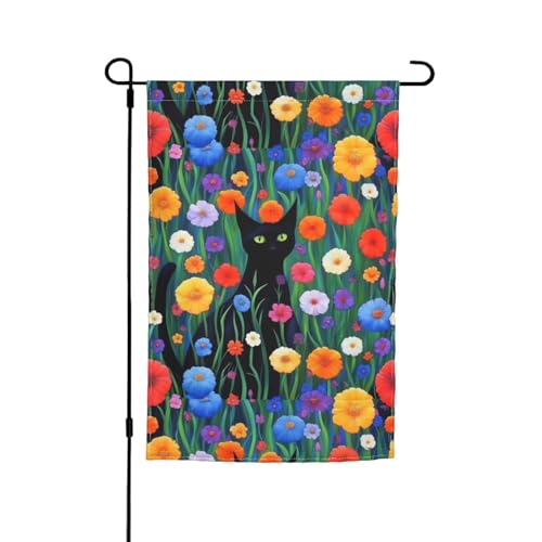 Katze Blume Verzierung Druck jeden Anlass Flagge Gartenflagge Ganzjahresflagge Outdoor Flagge Hofdekoration für Terrassen Flagge Katze Blume Verzierung Druck jeden Anlass Flagge Gartenflagge Ganzjahresflagge Outdoor Flagge Hofdekoration für Terrassen Flagge von YANYU