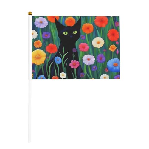 Katzen-Blumen-Verzierung, Druck, Hand-Fahnenmast, tragbare Flaggen, Dekoration, Veranstaltungen, vielseitige Verwendung, Gruppenaktivitäten Katzen-Blumen-Verzierung, Druck, Hand-Fahnenmast, tragbare Flaggen, Dekoration, Veranstaltungen, vielseitige Verwendung, Gruppenaktivitäten von YANYU