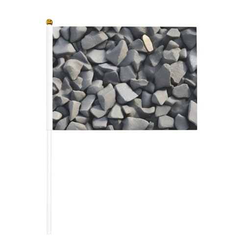 Kieselsteinmuster-Druck, handlicher Fahnenmast, tragbare Flaggen, Dekoration, Veranstaltungen, vielseitige Verwendung, Gruppenaktivitäten von YANYU