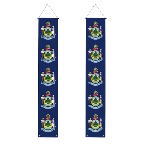 Maine State Flagge, Druck, praktische Aufbewahrung, Pflege, Banner, Hintergrund, speziell für Feiern von YANYU