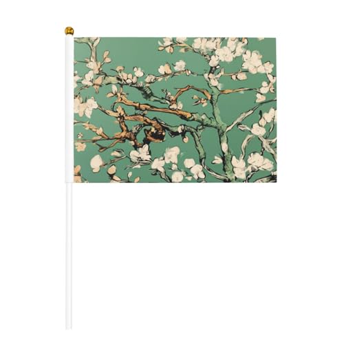 Malerei Mandelblüten Druck Handheld Fahnenmast Tragbare Flaggen Dekor Events Vielseitige Verwendung Gruppenaktivitäten Malerei Mandelblüten Druck Handheld Fahnenmast Tragbare Flaggen Dekor Events Vielseitige Verwendung Gruppenaktivitäten von YANYU