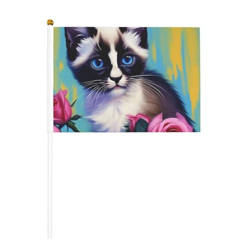 Moderne Kunst-Katzen-Druck aus der Mitte des Jahrhunderts, tragbare Flaggen, Dekoration, Veranstaltungen, vielseitige Verwendung, Gruppenaktivitäten Moderne Kunst-Katzen-Druck aus der Mitte des Jahrhunderts, tragbare Flaggen, Dekoration, Veranstaltungen, vielseitige Verwendung, Gruppenaktivitäten von YANYU