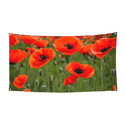 Mohnblumen Petalsprint Festliche Party Banner Dekoration Karneval Halloween Indoor und Outdoor Jubiläum von YANYU