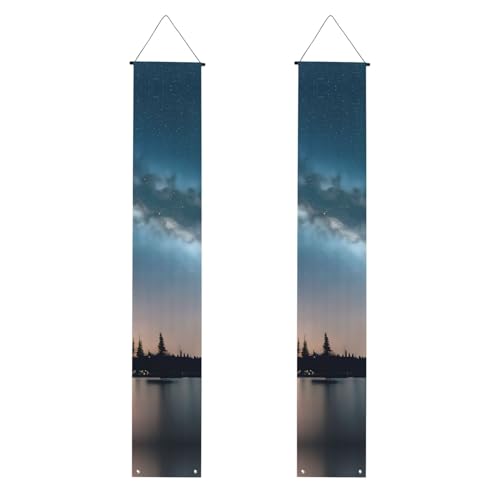 Nachthimmel und Bäume, praktische Aufbewahrung, Banner, Hintergrunddesign, speziell für Feiern Nachthimmel und Bäume, praktische Aufbewahrung, Banner, Hintergrunddesign, speziell für Feiern von YANYU
