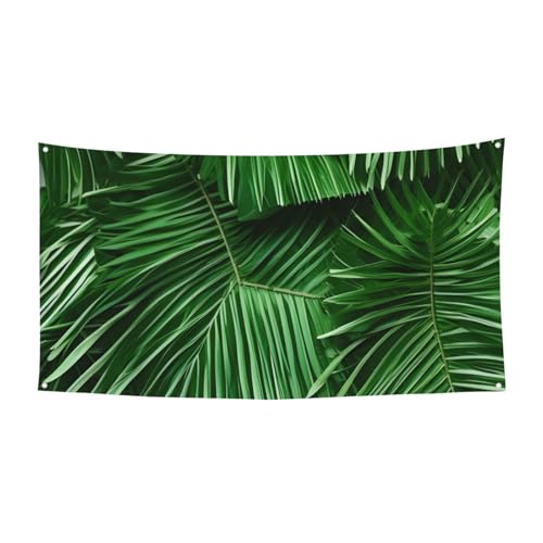 Niedliche grüne Palmenblätter, festliche Party-Banner, Dekoration, Karneval, Halloween, Innen- und Außenbereich, Jubiläum Niedliche grüne Palmenblätter, festliche Party-Banner, Dekoration, Karneval, Halloween, Innen- und Außenbereich, Jubiläum von YANYU