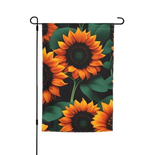 Orangefarbene Sonnenblumen-Tapete, Druck für jeden Anlass, Gartenflagge, Ganzjahr, Outdoor-Flagge, Hofdekoration für Terrassen Orangefarbene Sonnenblumen-Tapete, Druck für jeden Anlass, Gartenflagge, Ganzjahr, Outdoor-Flagge, Hofdekoration für Terrassen von YANYU