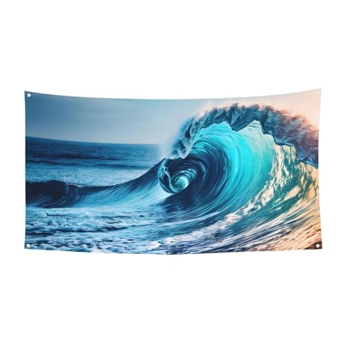 Ozean Meer Wellenabdruck Festlich Party Banner Dekoration Karneval Halloween Indoor und Outdoor Jubiläum Ozean Meer Wellenabdruck Festlich Party Banner Dekoration Karneval Halloween Indoor und Outdoor Jubiläum von YANYU