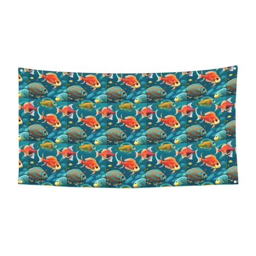 Ozean Unterwasser Fischdruck Festliche Party Banner Dekoration Karneval Halloween Indoor und Outdoor Jubiläum Ozean Unterwasser Fischdruck Festliche Party Banner Dekoration Karneval Halloween Indoor und Outdoor Jubiläum von YANYU