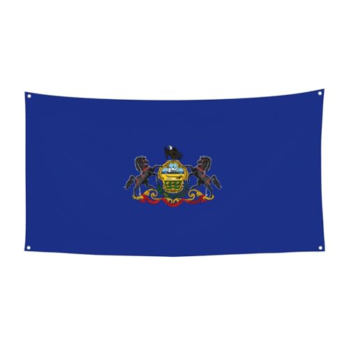 Pennsylvania State Flagprint Festliche Party Banner Dekoration Karneval Halloween Indoor und Outdoor Jubiläum von YANYU