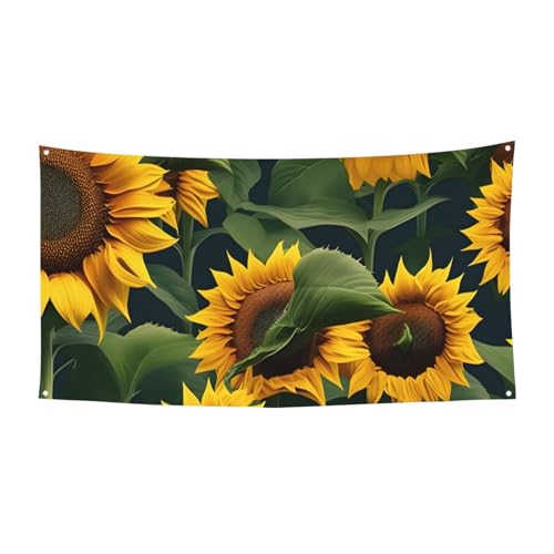 Pflanzen Thema Sonnenblumendruck Festliche Party Banner Dekoration Karneval Halloween Indoor und Outdoor Jubiläum Pflanzen Thema Sonnenblumendruck Festliche Party Banner Dekoration Karneval Halloween Indoor und Outdoor Jubiläum von YANYU